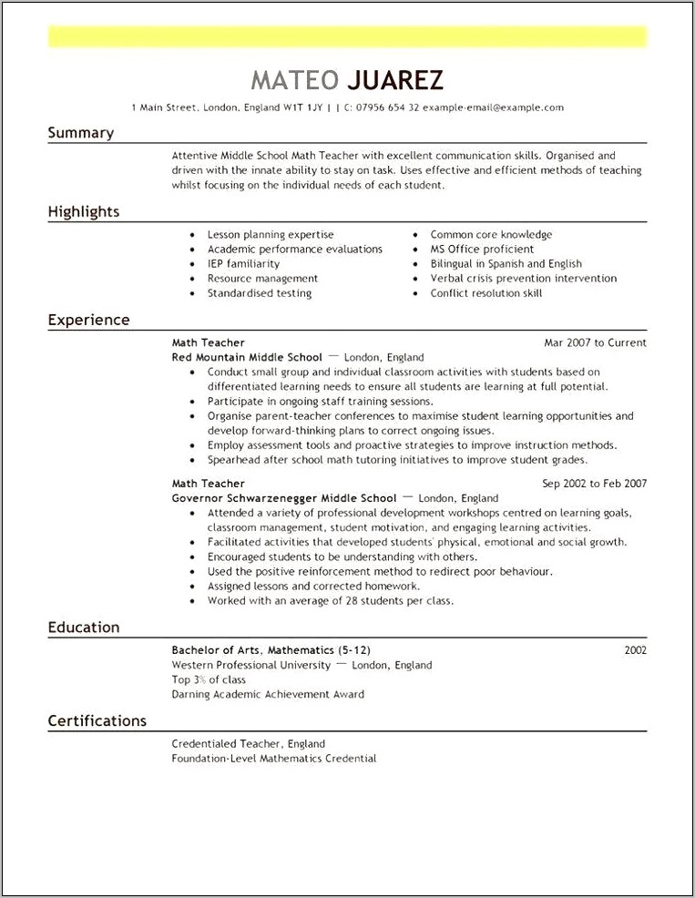 Free Word Resume Template Reddit