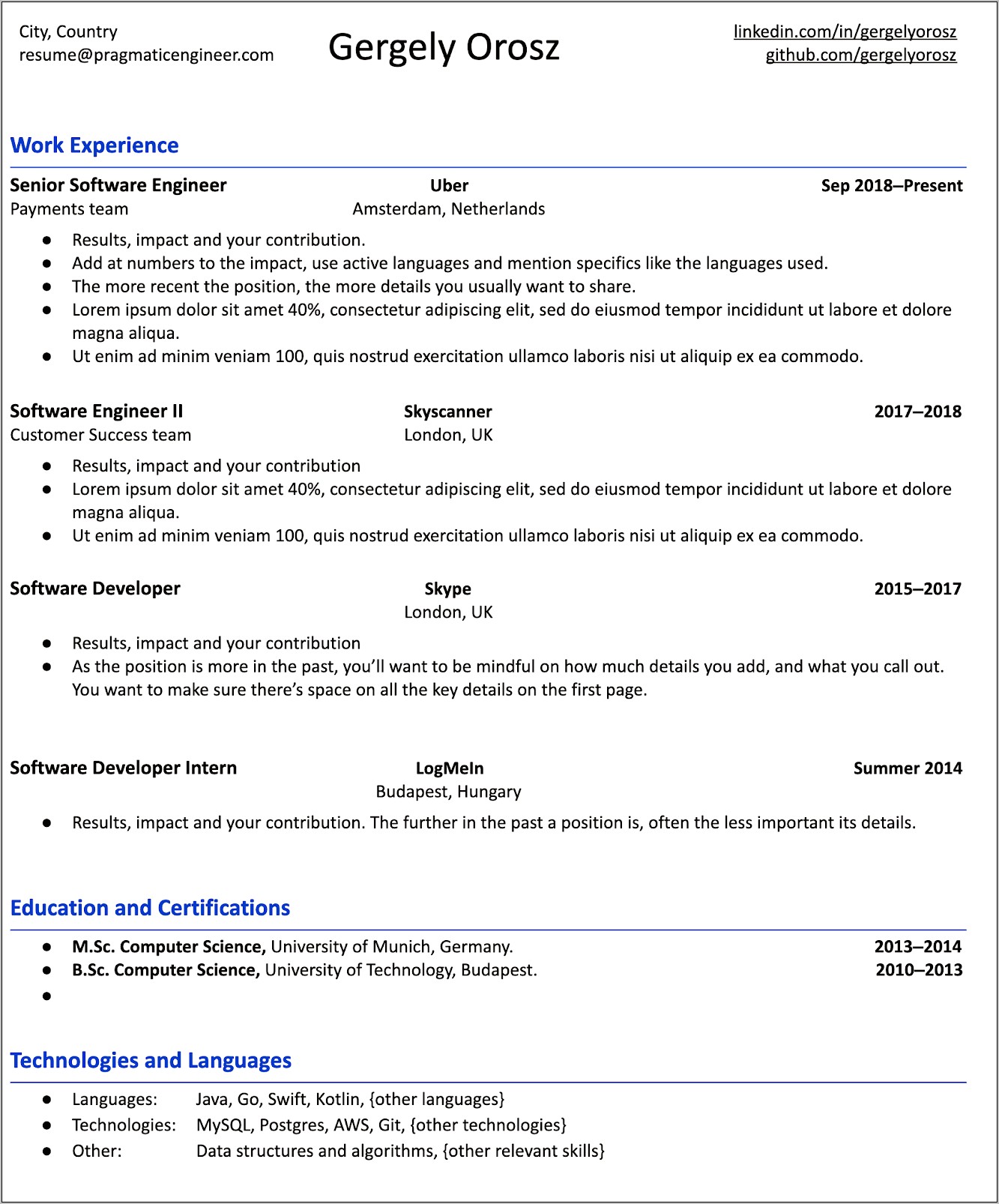 Fresher Web Developer Resume Objective