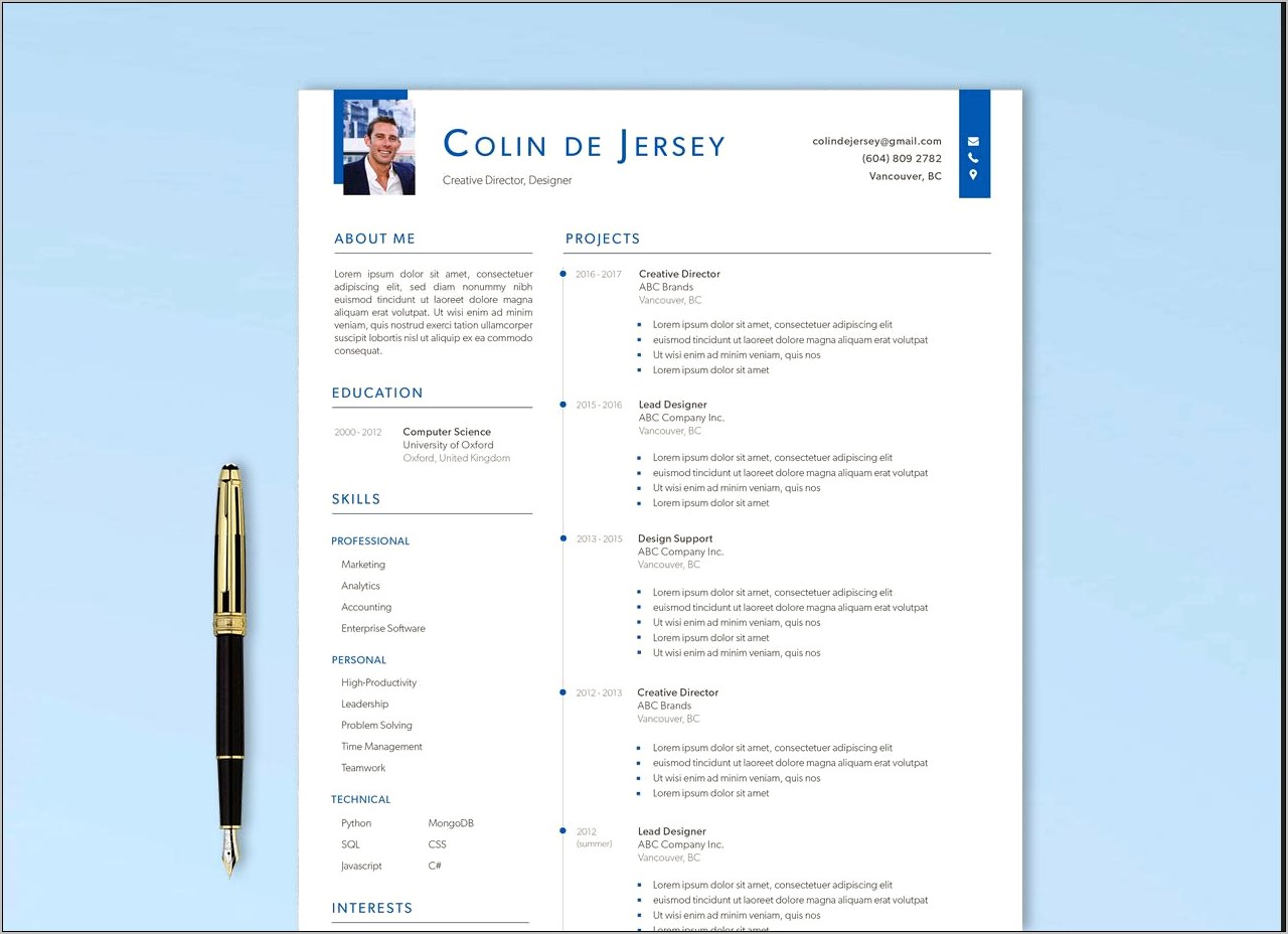 Functional Executive Resume Template Free