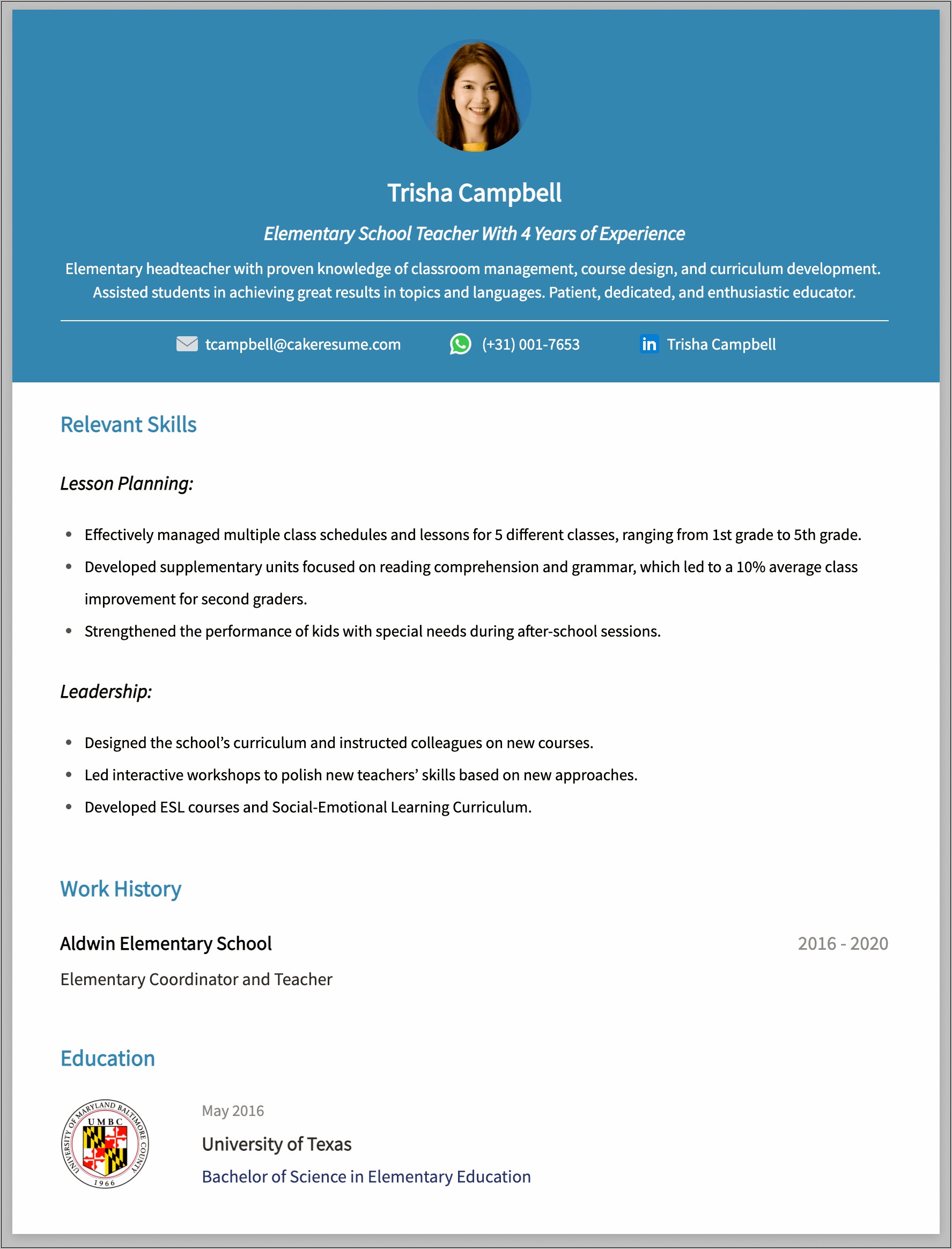 Functional Skills Based Resume Template