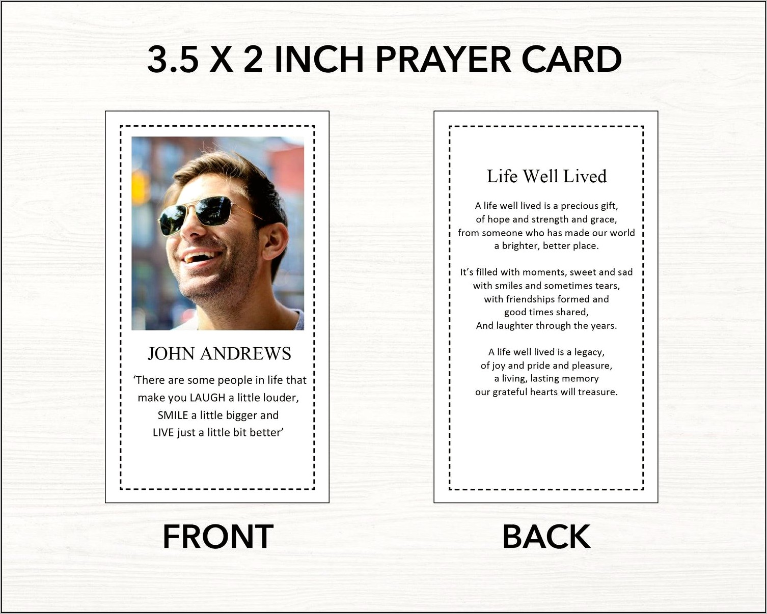 Funeral Prayer Card Templates Free Download