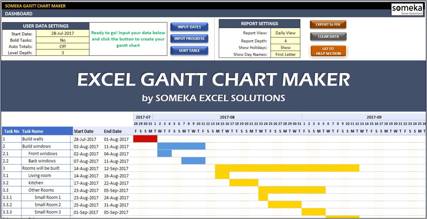 Gantt Chart Excel 2007 Template Download