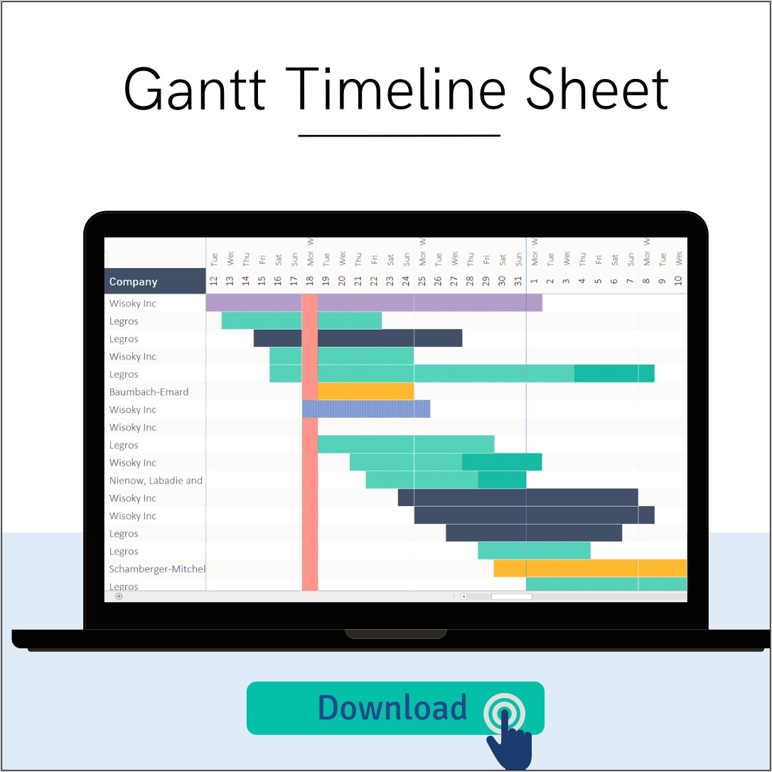 Gantt Project Planner On Excel 2013 Template Download