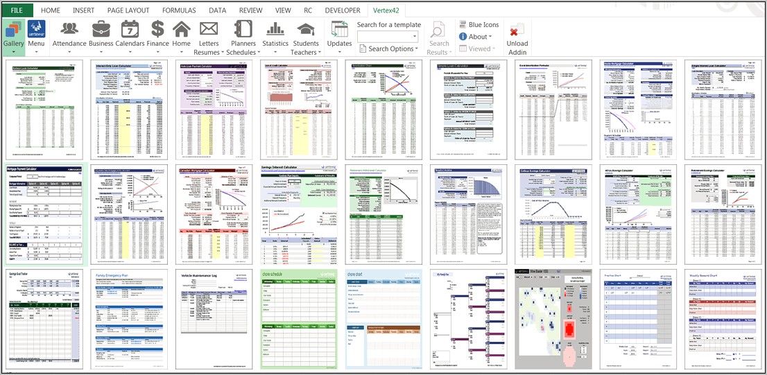 Garnet Project Excel Template Free Download