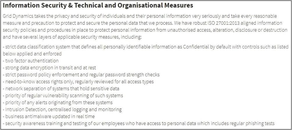 Gdpr Compliance Statement Template Free Download