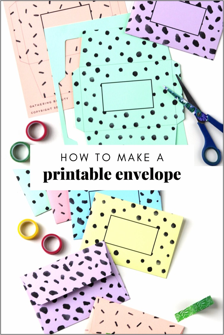 Gift Card Envelope Template Free Download