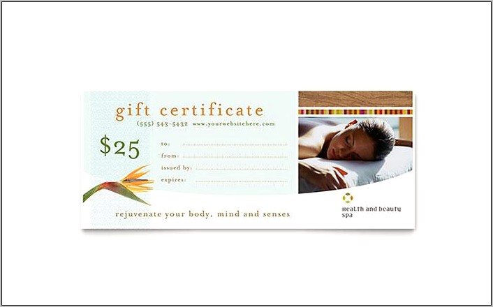 Gift Certificate Template Download Free Office