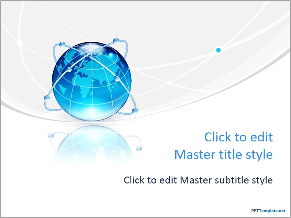 Global Network Powerpoint Template Free Download