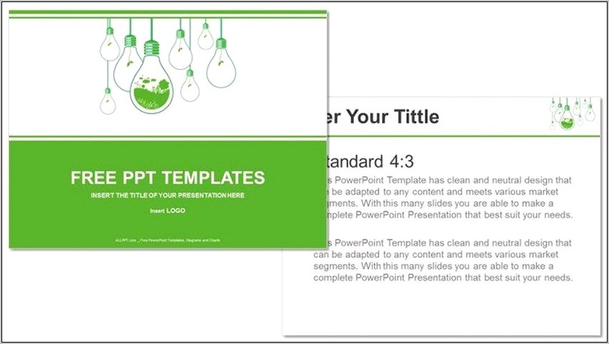 Go Green Ppt Template Free Download