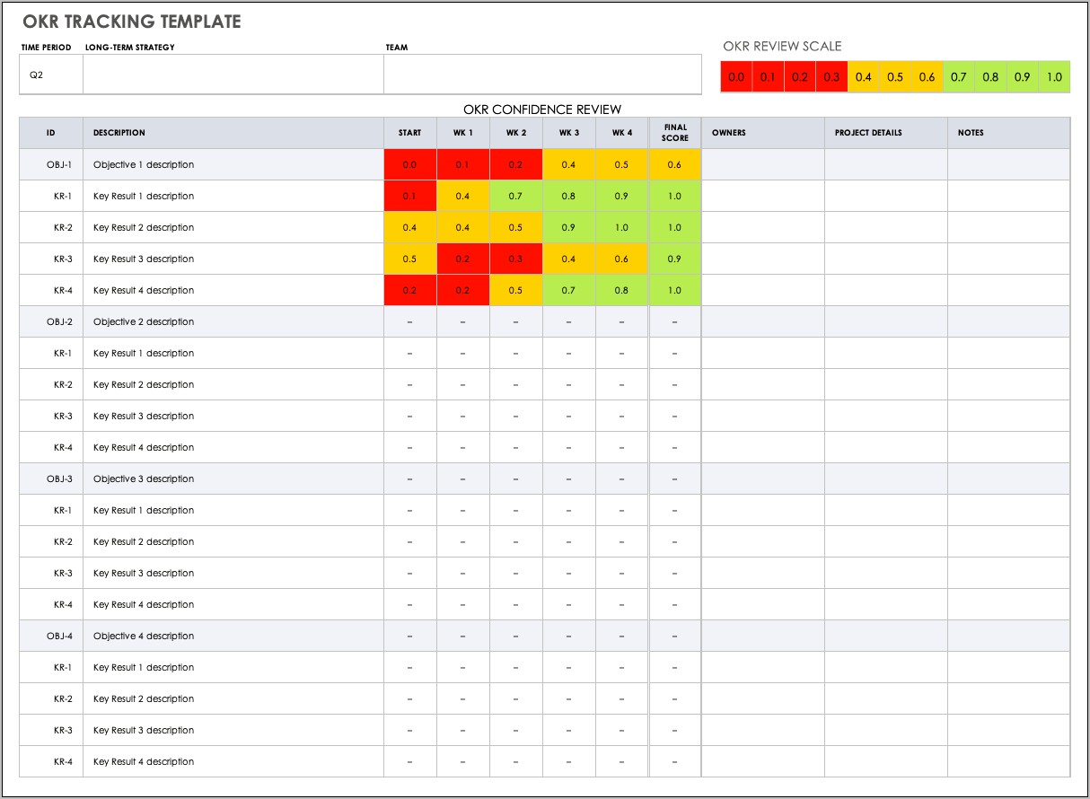 Goal Setting Spreadsheet Template Free Download