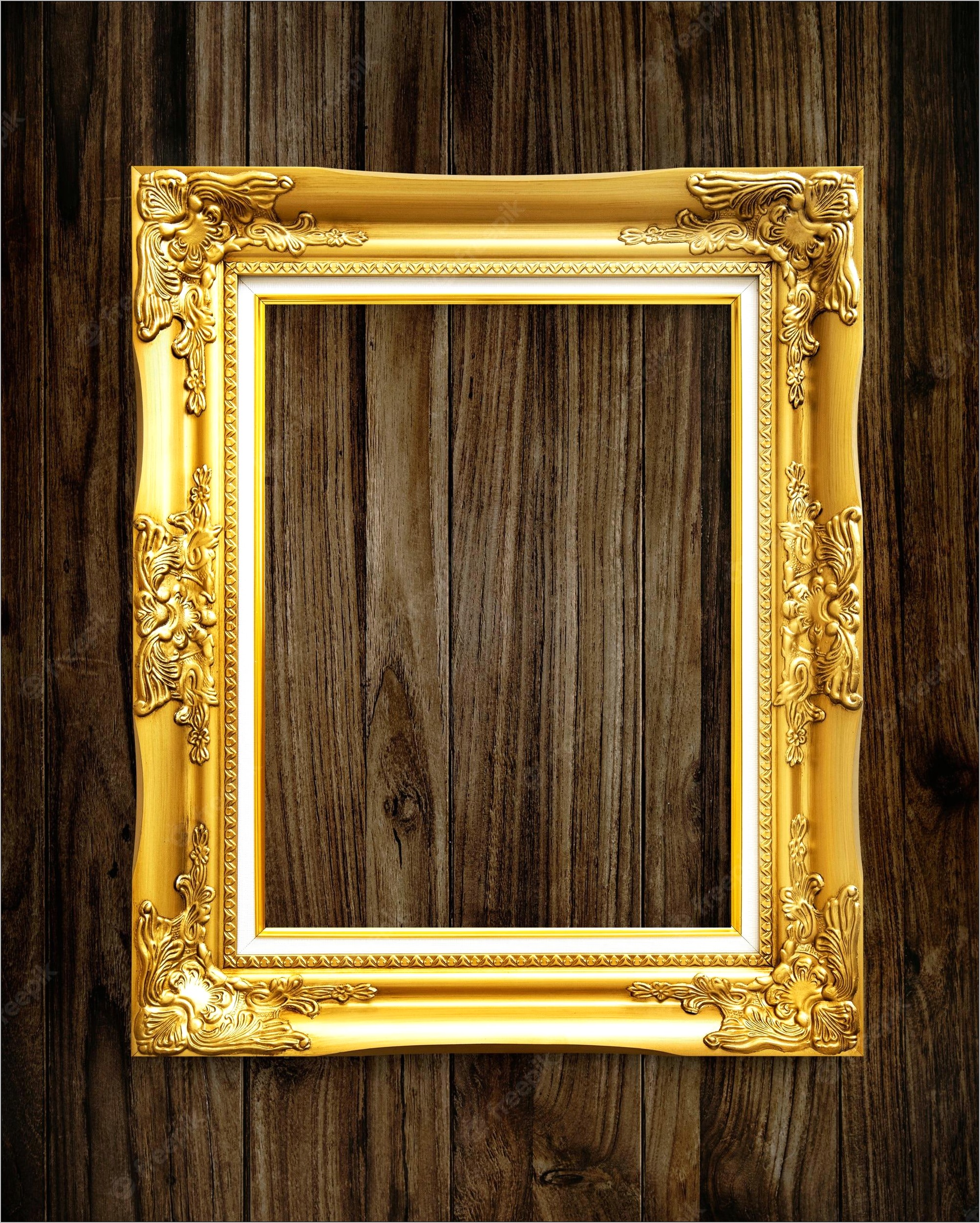 Gold Frame Psd Templates Free Download