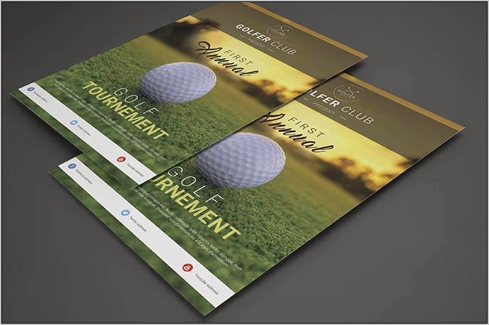 Golf Day Invitation Template Free Download