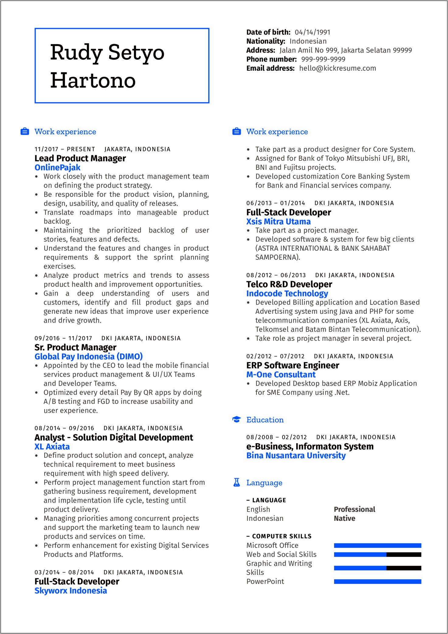 Good Product Control Resume Examples