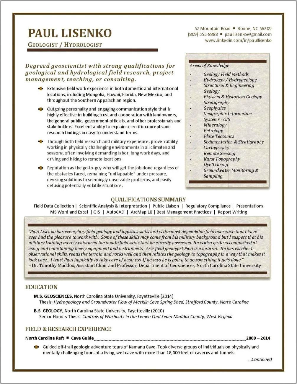 Good Resume Examples Graduate Student