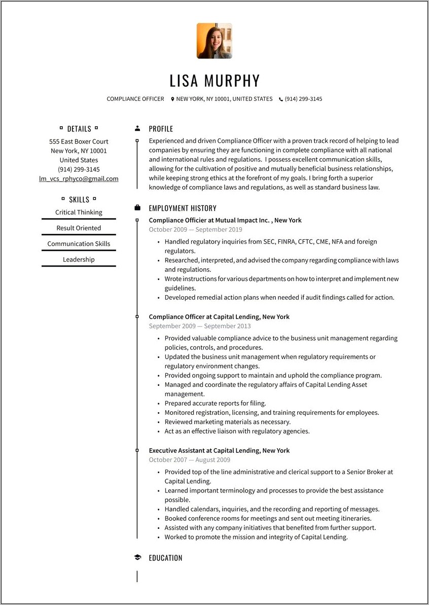 Good Resume Profile Summary Examples