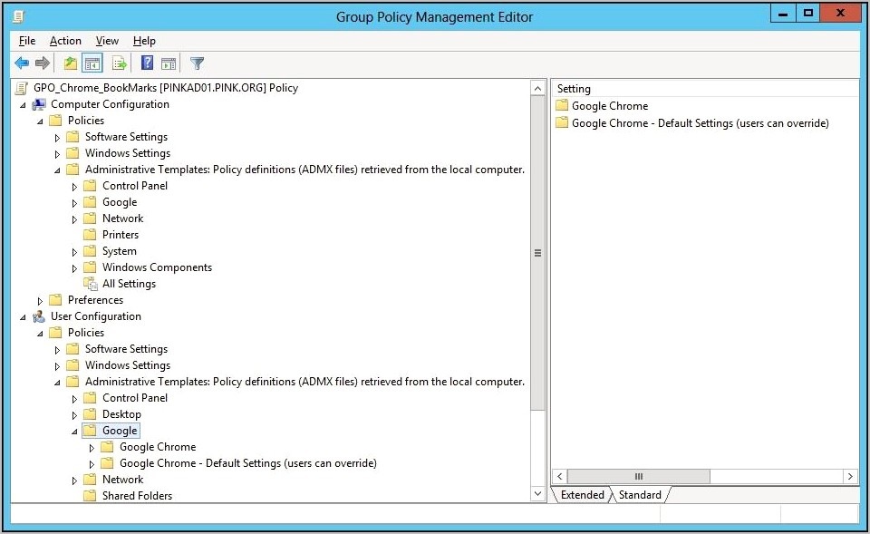 Google Chrome Group Policy Templates Download