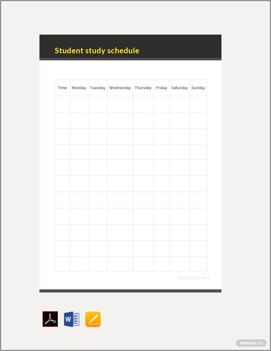 Google Docs Scheduling Templates Free Download