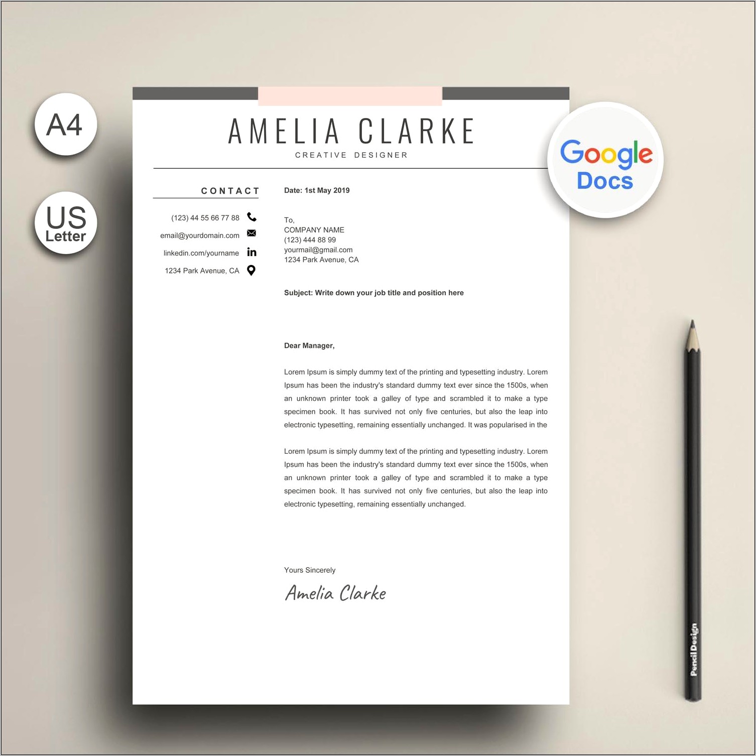 Google Resume Templates 2019 Free