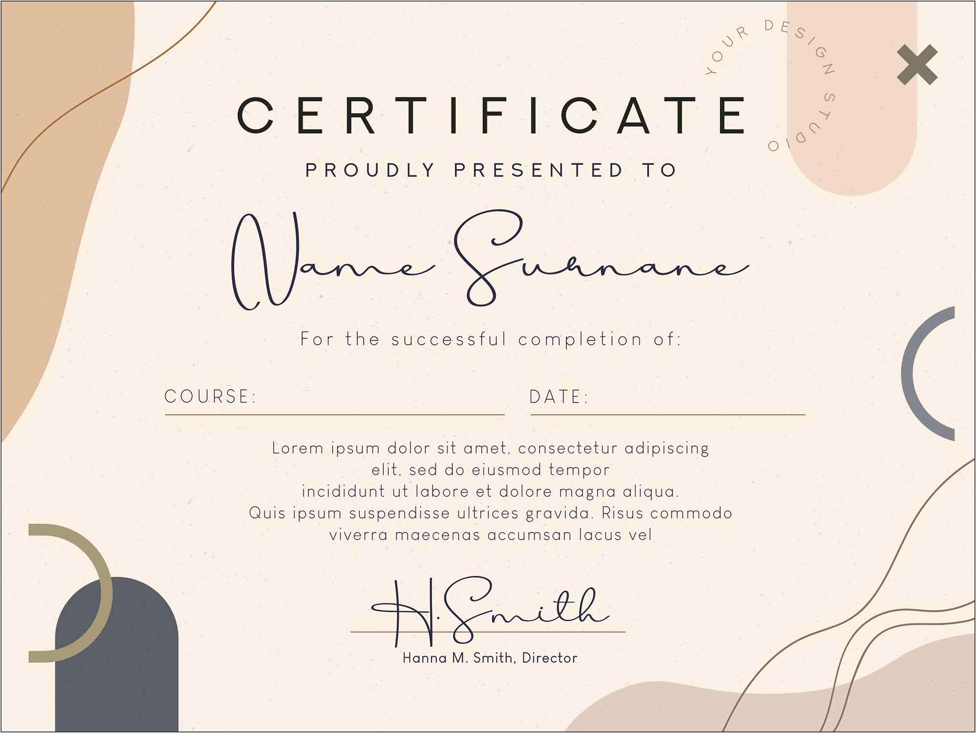 Graduation Certificate Template Psd Free Download