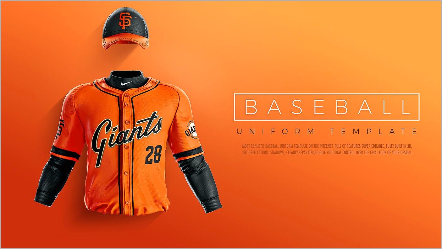 Grand Slam Baseball Uniform Template Download