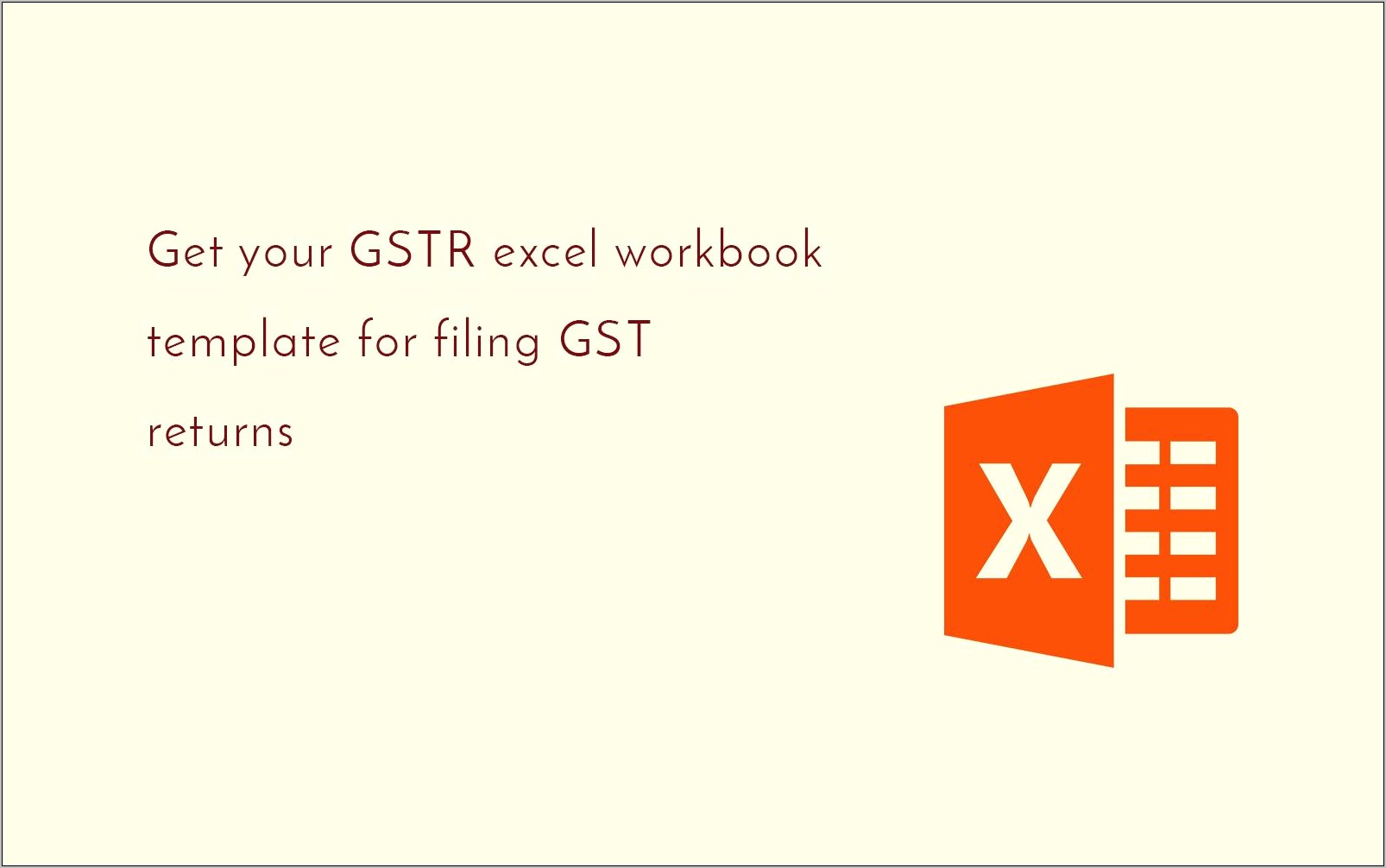 Gst Return Template Excel Free Download