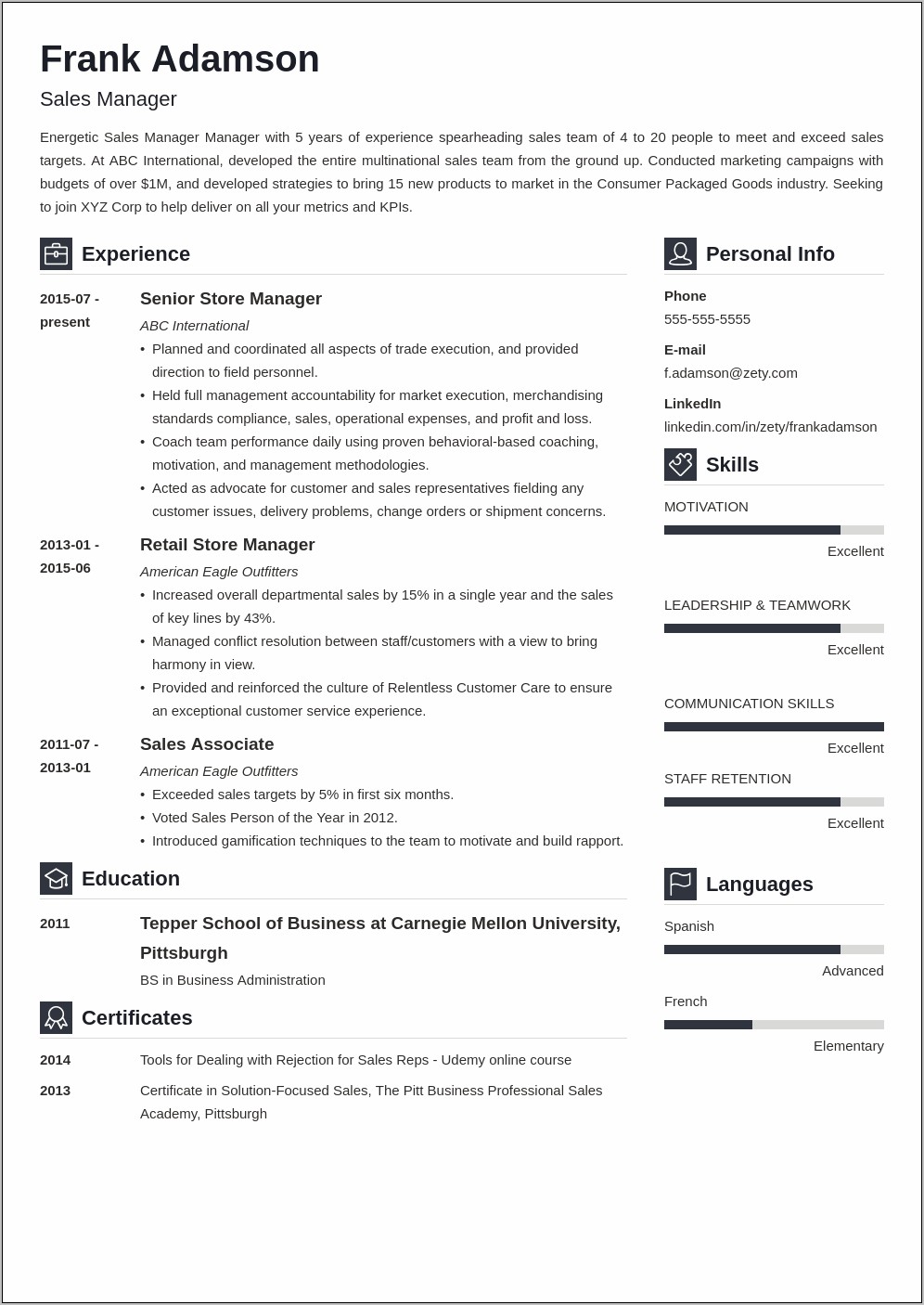 Guidelines For The Best Resume