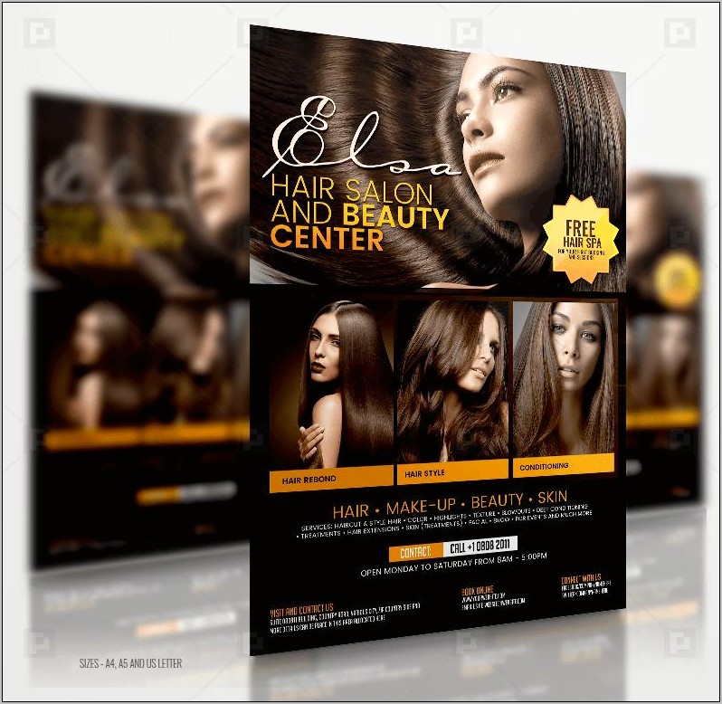 Hair Salon Flyer Templates Free Download