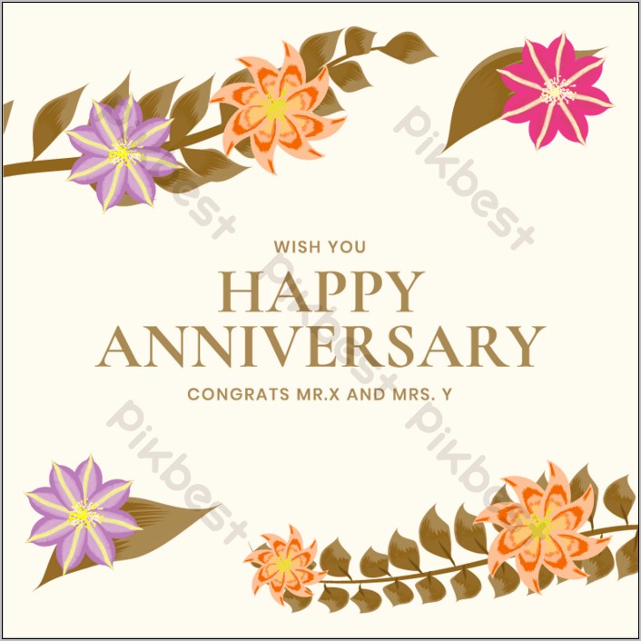 Happy Anniversary Card Templates Free Download