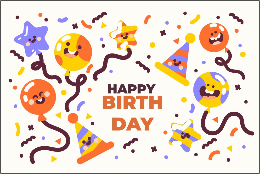 Happy Birthday Cards Template Free Download