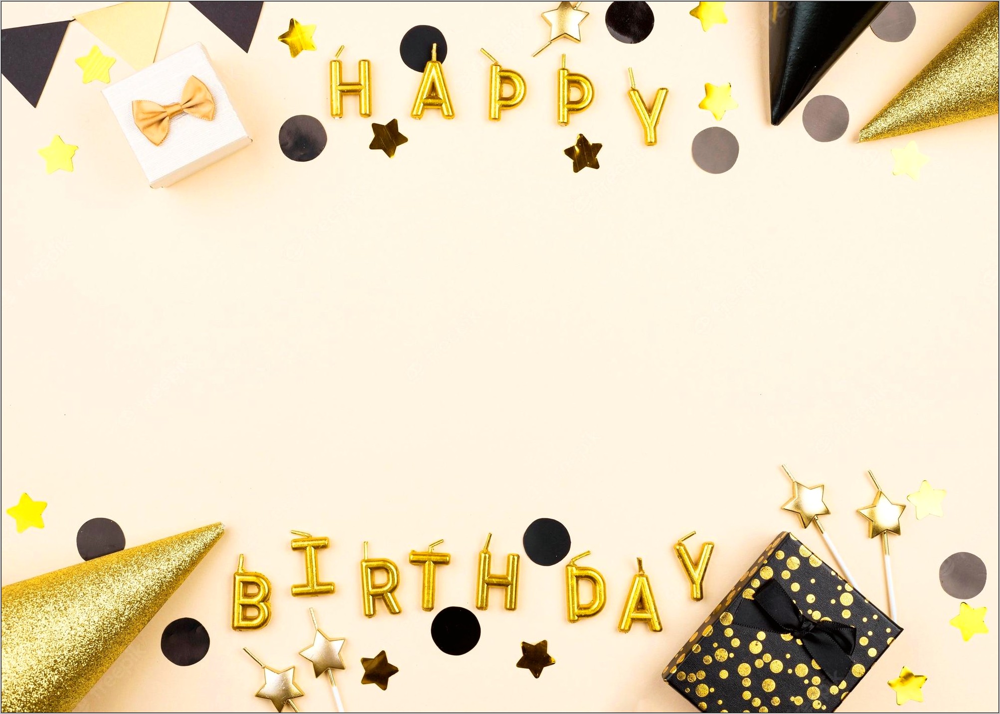 Happy Birthday Frame Template Free Download