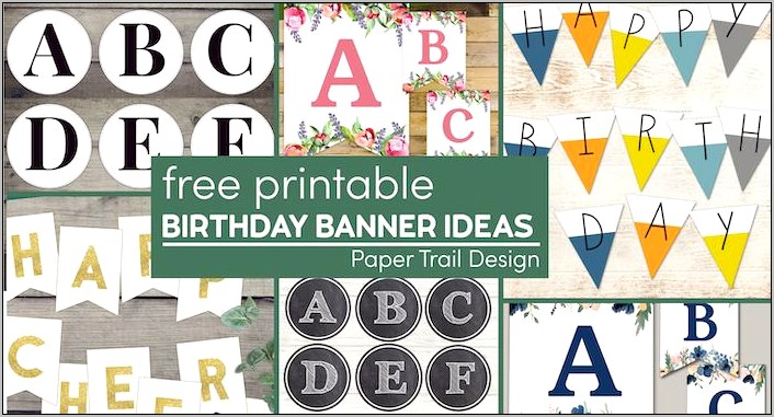 Happy Birthday Sign Templates Free Download