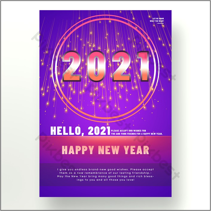 Happy New Year Message Template Download