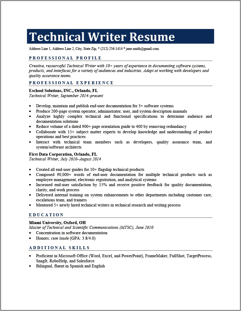 Help With Writing Resume Objective