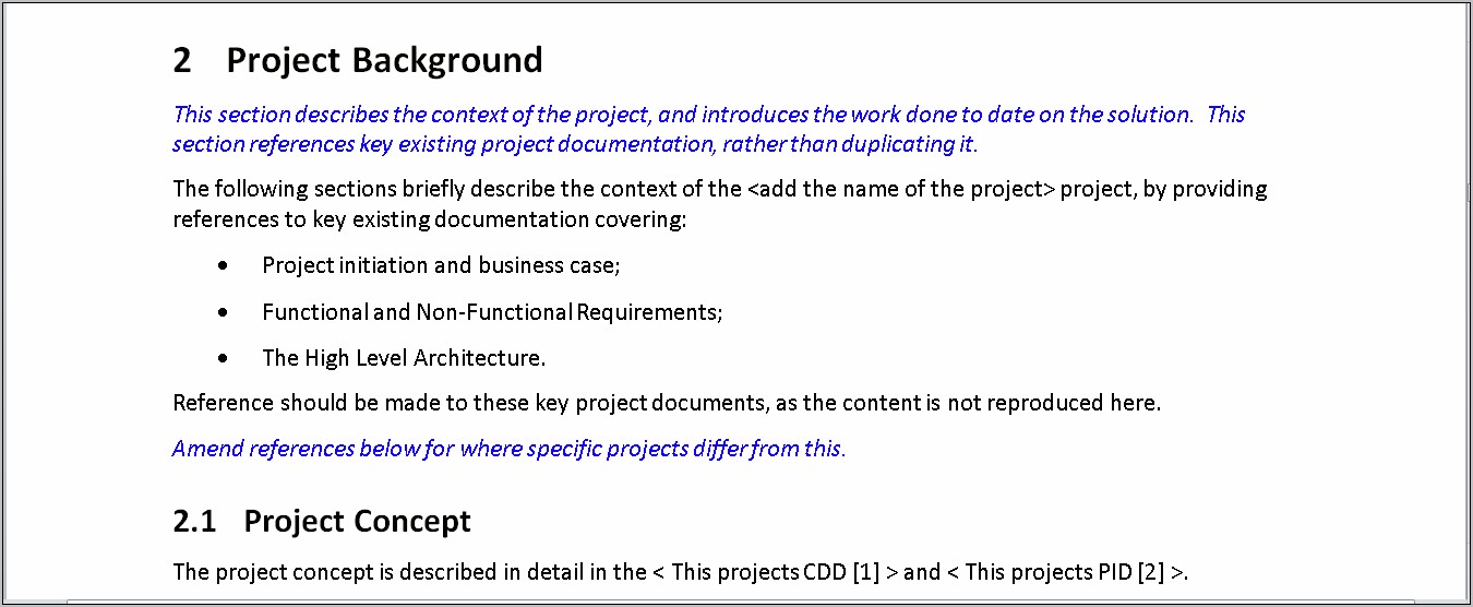 High Level Design Document Template Download