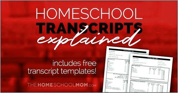 High School Transcript Template Pdf Download