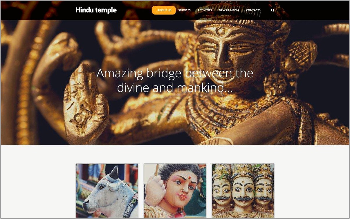 Hindu Devotional Web Templates Free Download