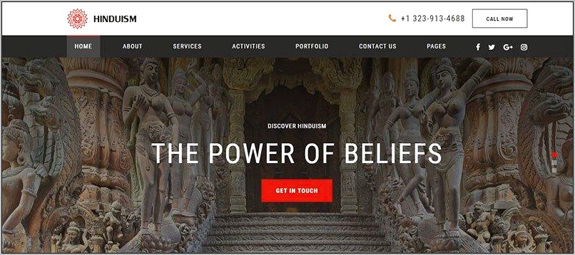 Hindu Religious Web Templates Free Download