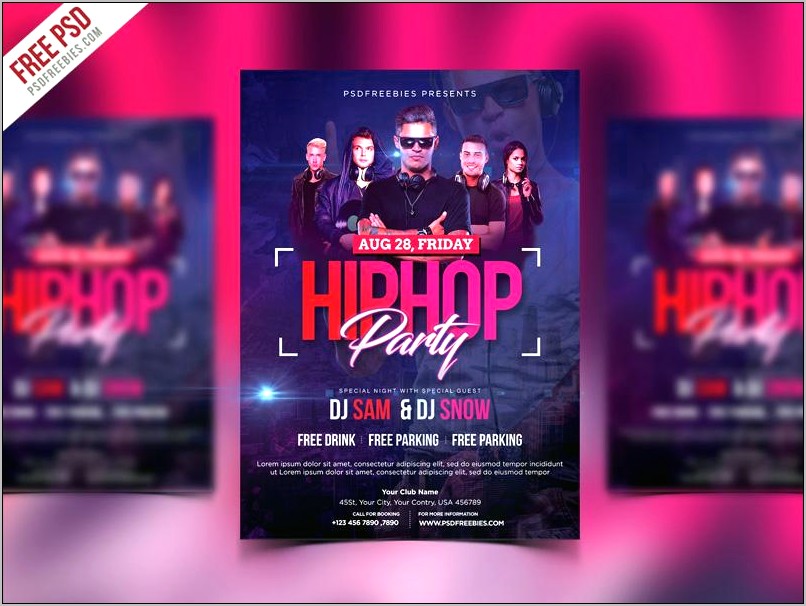 Hip Hop Flyers Templates Free Download