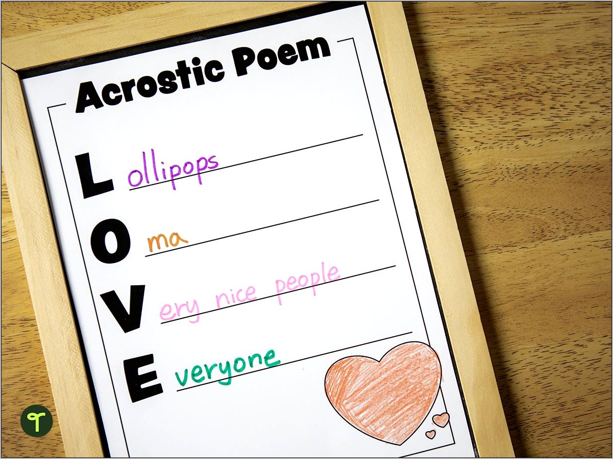 Holiday Acrostic Poem Template Free Download