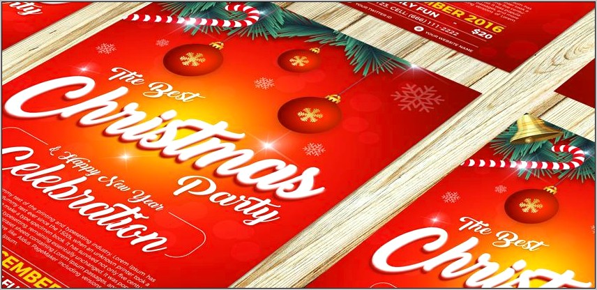 Holiday Party Flyer Templates Free Download