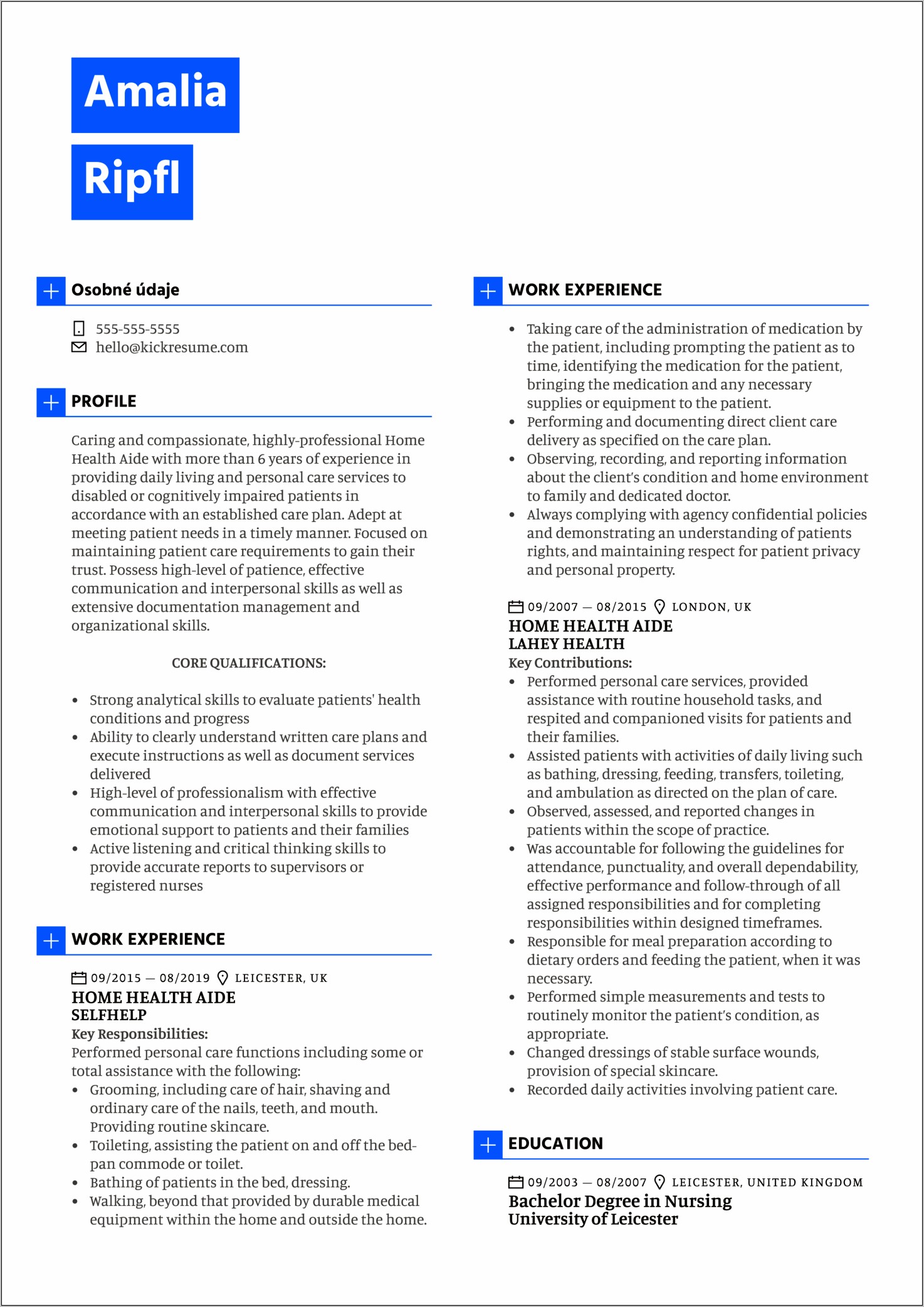 Home Healthcare Rn Job Resume