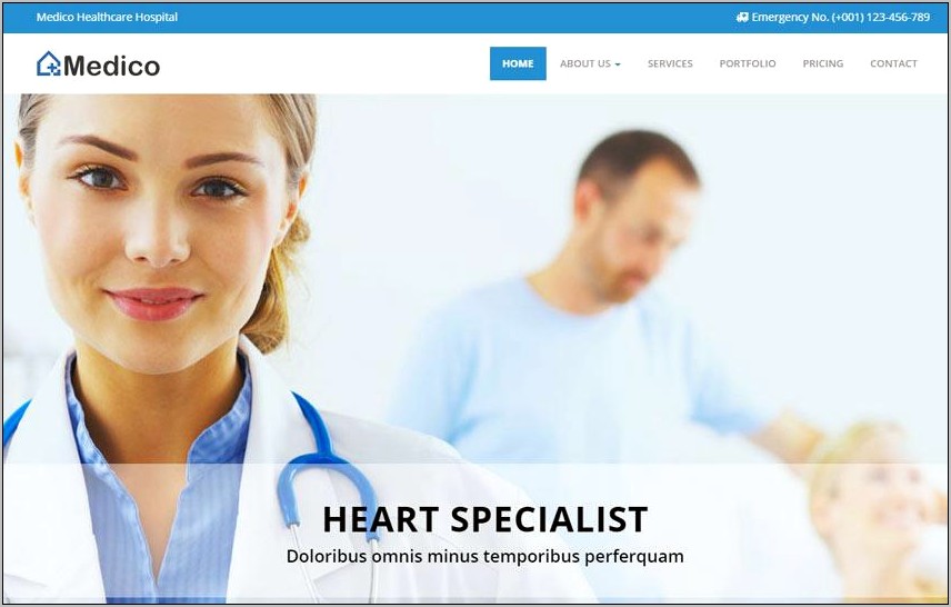 Hospital Css Html5 Templates Free Download