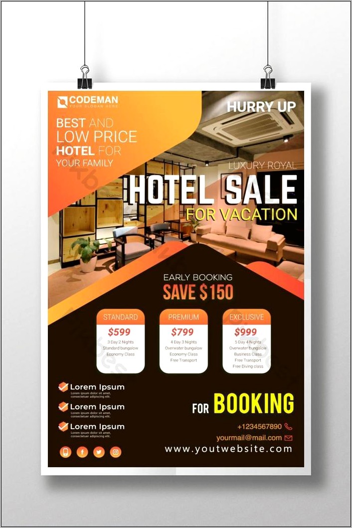 Hotel Banner Design Templates Free Download