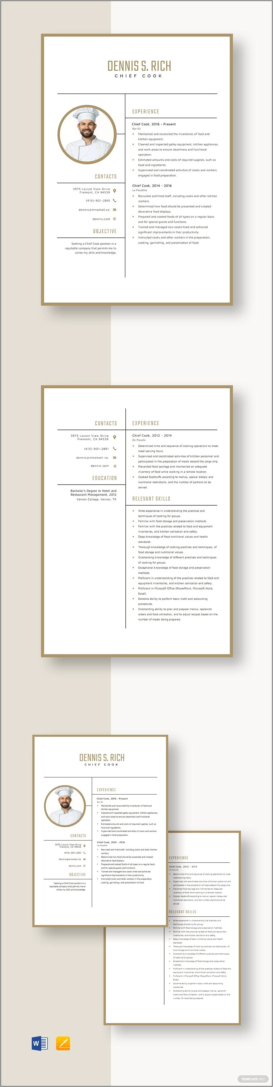 Hotel Chief Engineer Resume Sample