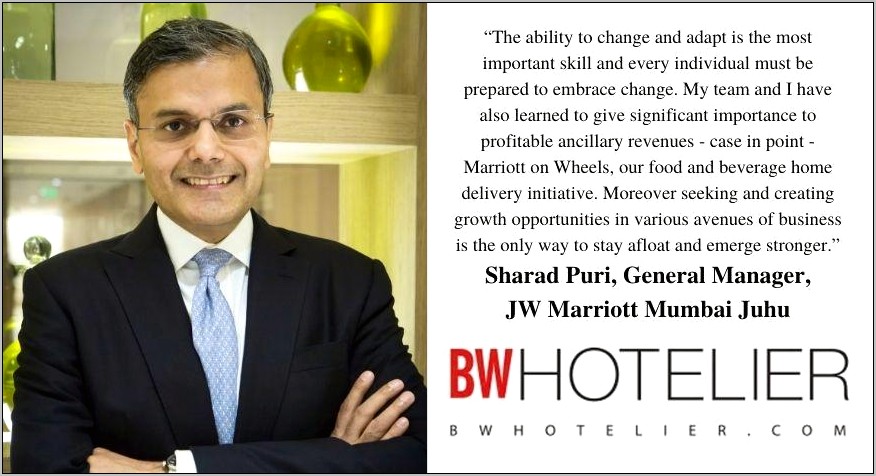 Hotel General Manager Resume Marriott