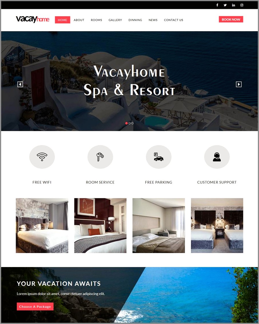 Hotel Management Html Template Free Download