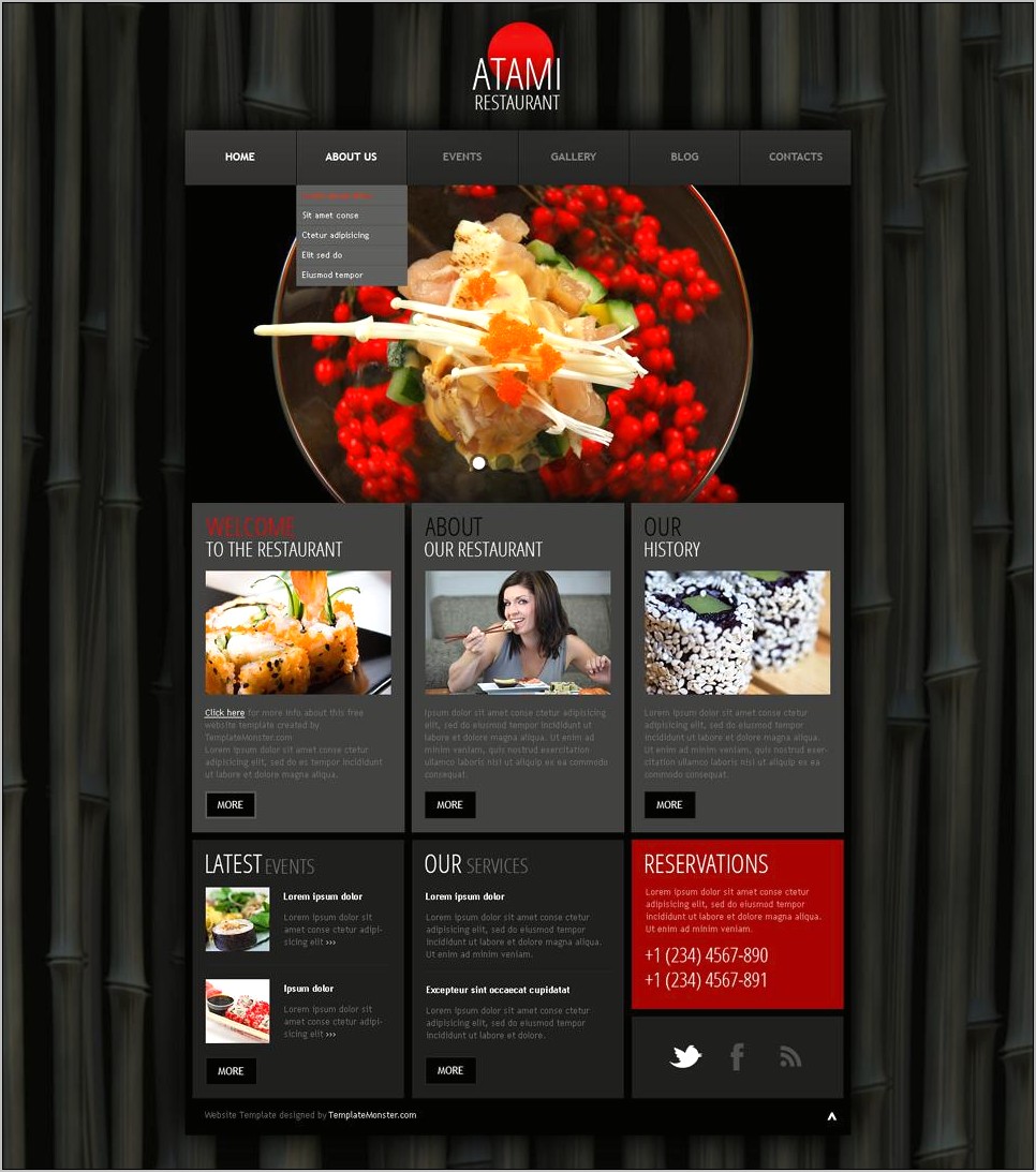 Html Templates For Restaurant Free Download