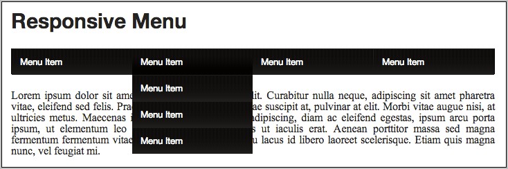 Html5 And Css3 Dropdown List Menu Template Download