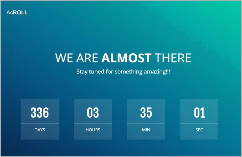 Html5 Coming Soon Template Free Download