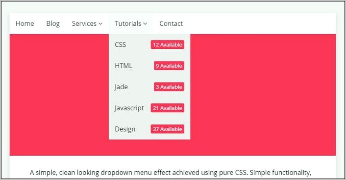 Html5 Css3 Menu Templates Free Download